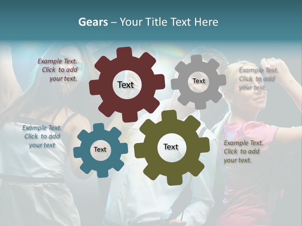 Girlfriend Nightlife Clubber PowerPoint Template