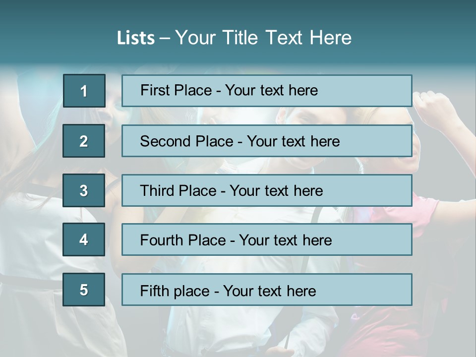 Girlfriend Nightlife Clubber PowerPoint Template