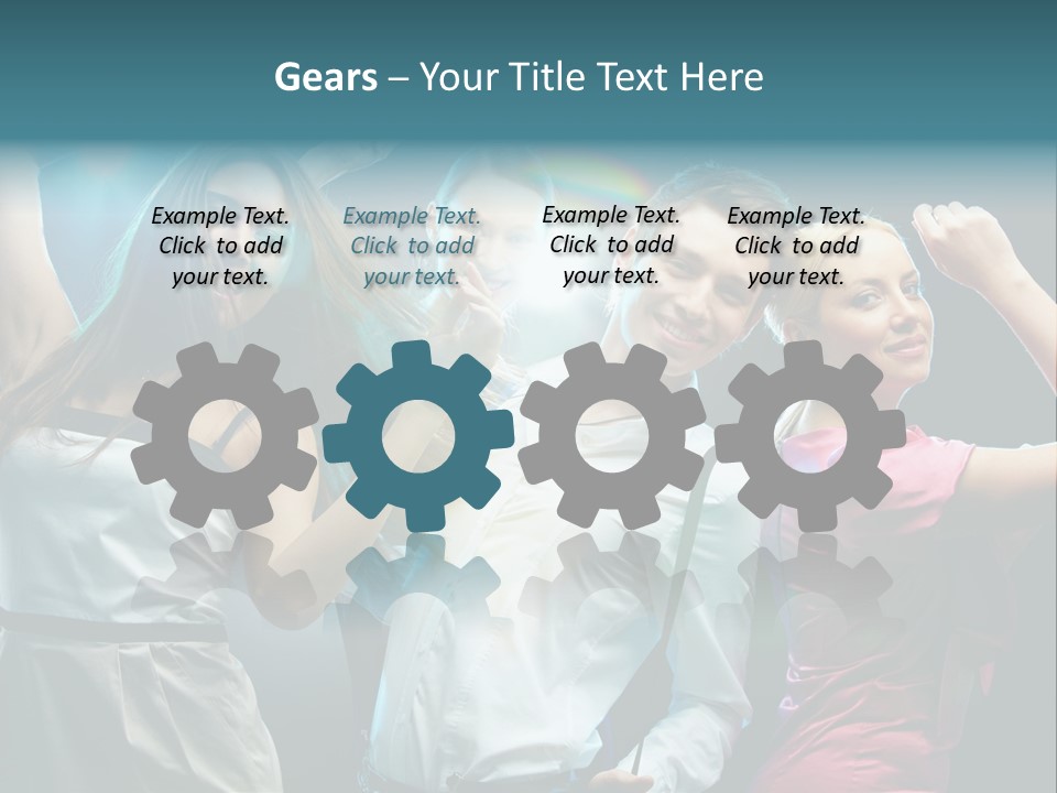 Girlfriend Nightlife Clubber PowerPoint Template