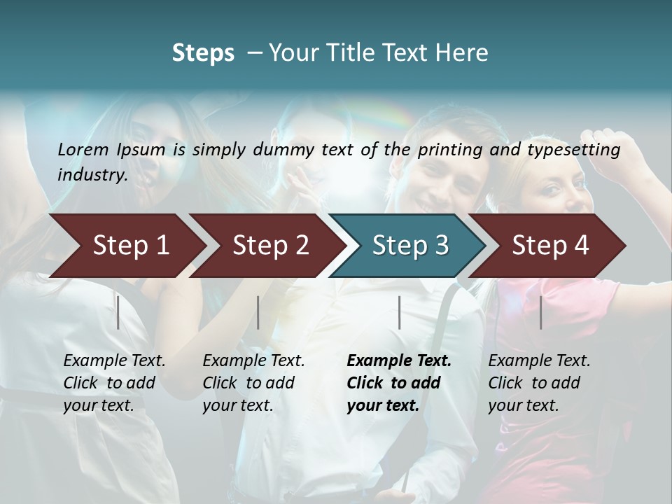 Girlfriend Nightlife Clubber PowerPoint Template