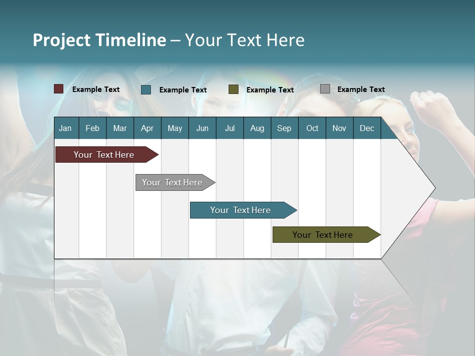 Girlfriend Nightlife Clubber PowerPoint Template