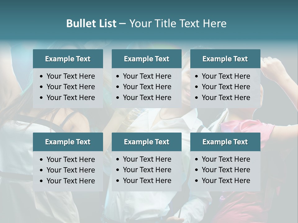 Girlfriend Nightlife Clubber PowerPoint Template