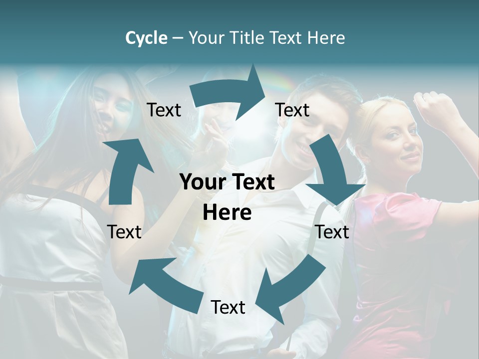 Girlfriend Nightlife Clubber PowerPoint Template