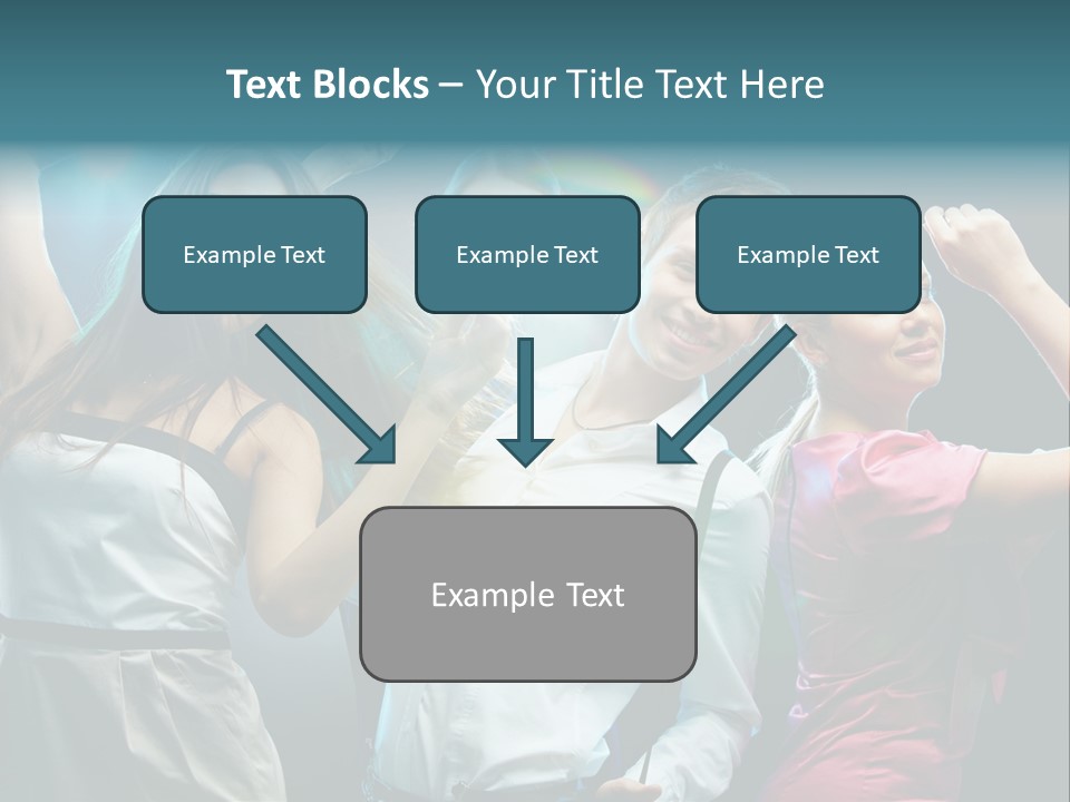 Girlfriend Nightlife Clubber PowerPoint Template