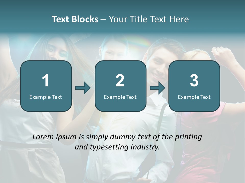Girlfriend Nightlife Clubber PowerPoint Template