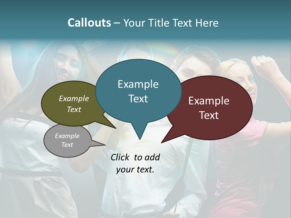 Girlfriend Nightlife Clubber PowerPoint Template