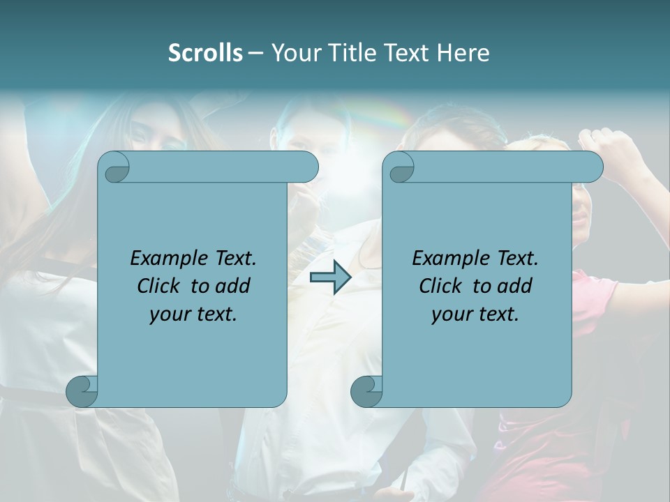 Girlfriend Nightlife Clubber PowerPoint Template
