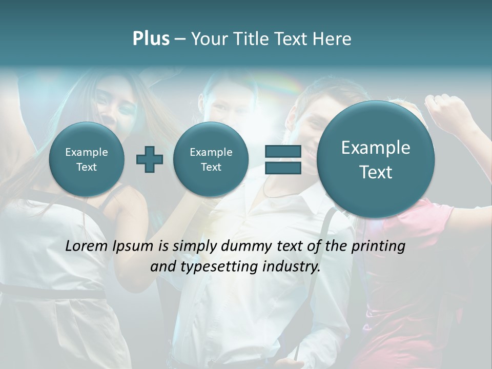 Girlfriend Nightlife Clubber PowerPoint Template