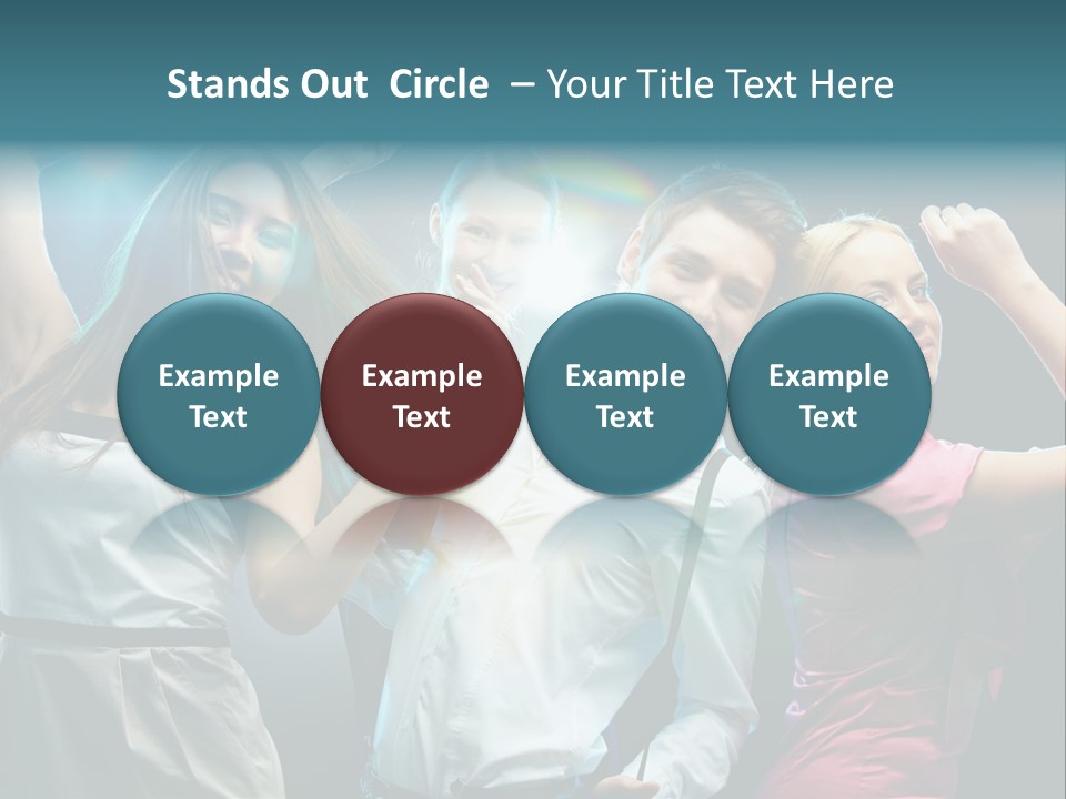 Girlfriend Nightlife Clubber PowerPoint Template