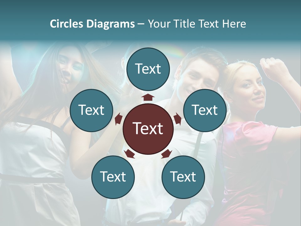 Girlfriend Nightlife Clubber PowerPoint Template