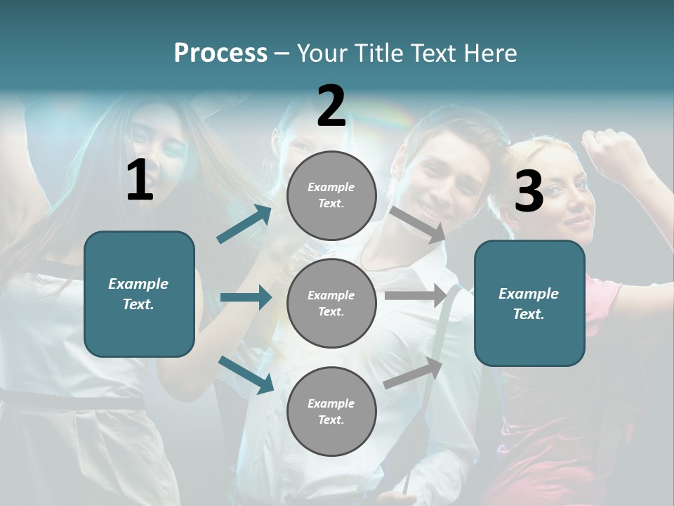 Girlfriend Nightlife Clubber PowerPoint Template