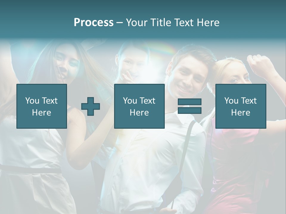 Girlfriend Nightlife Clubber PowerPoint Template
