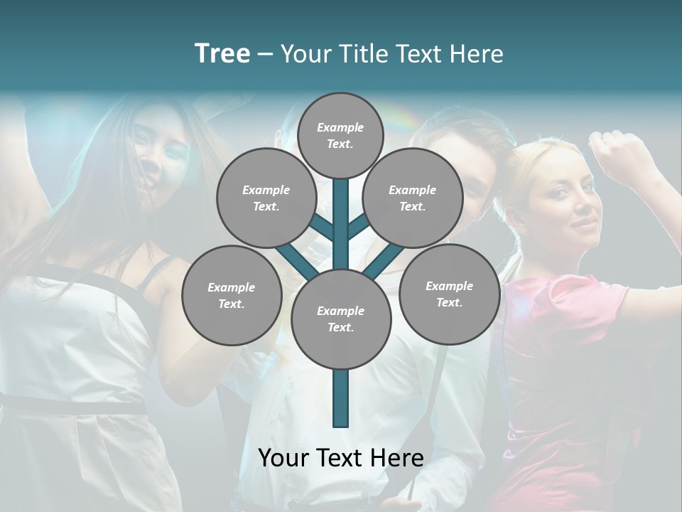 Girlfriend Nightlife Clubber PowerPoint Template