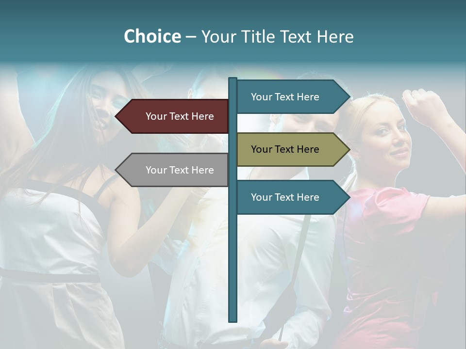 Girlfriend Nightlife Clubber PowerPoint Template