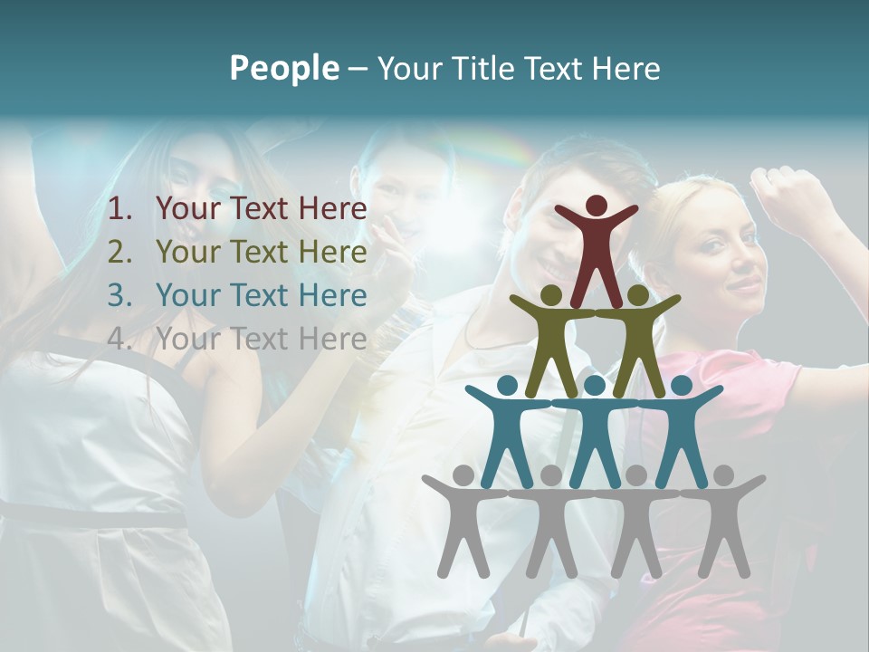 Girlfriend Nightlife Clubber PowerPoint Template