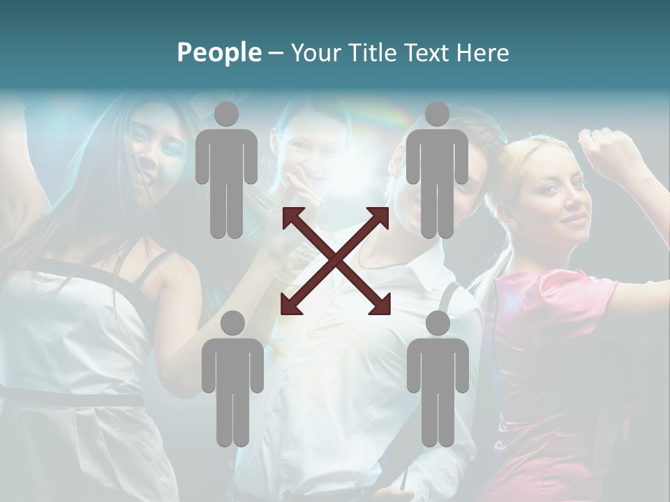 Girlfriend Nightlife Clubber PowerPoint Template