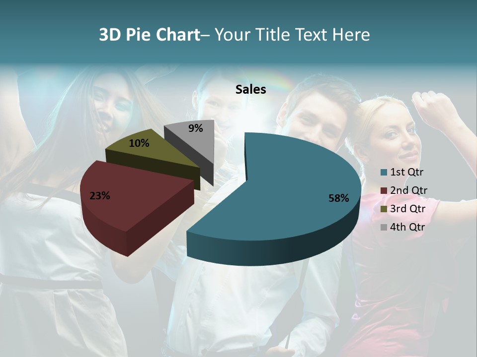 Girlfriend Nightlife Clubber PowerPoint Template