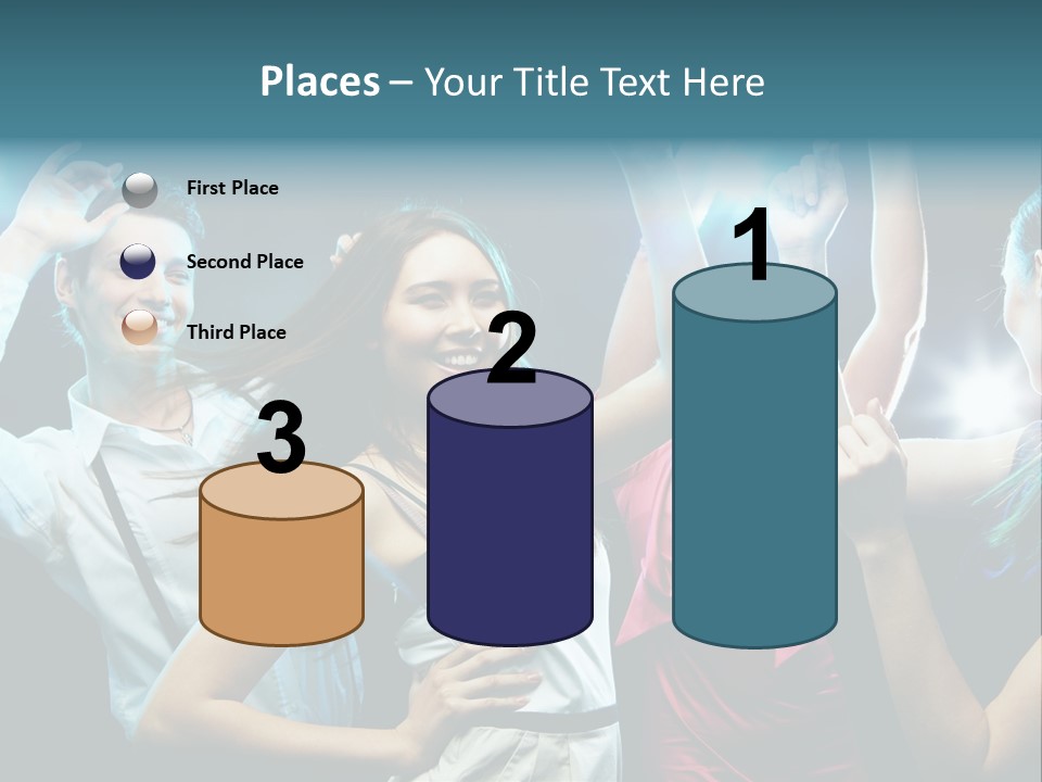 Group Moving Four PowerPoint Template