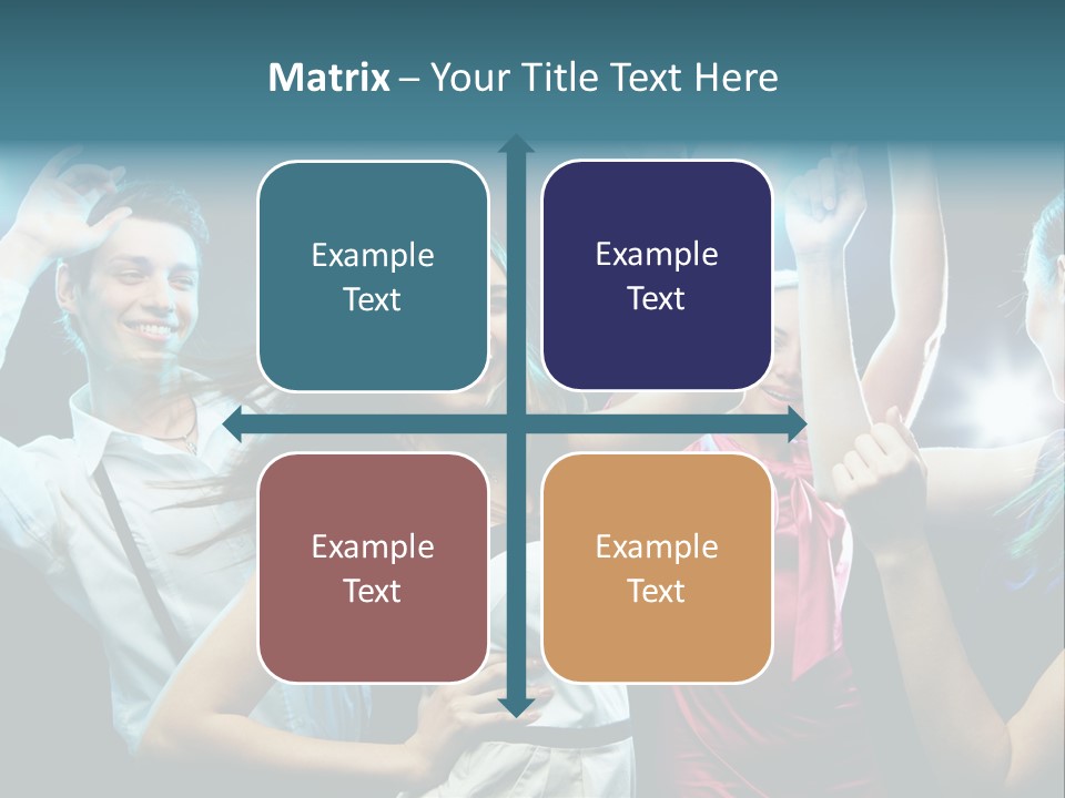 Group Moving Four PowerPoint Template