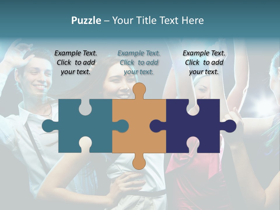 Group Moving Four PowerPoint Template