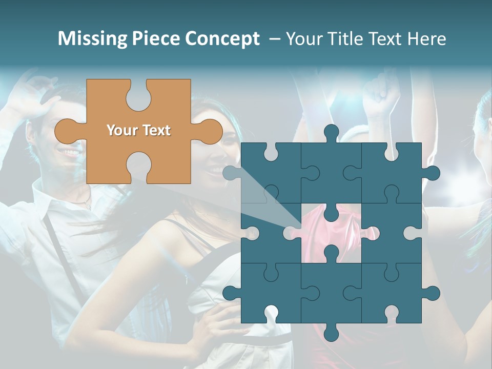 Group Moving Four PowerPoint Template