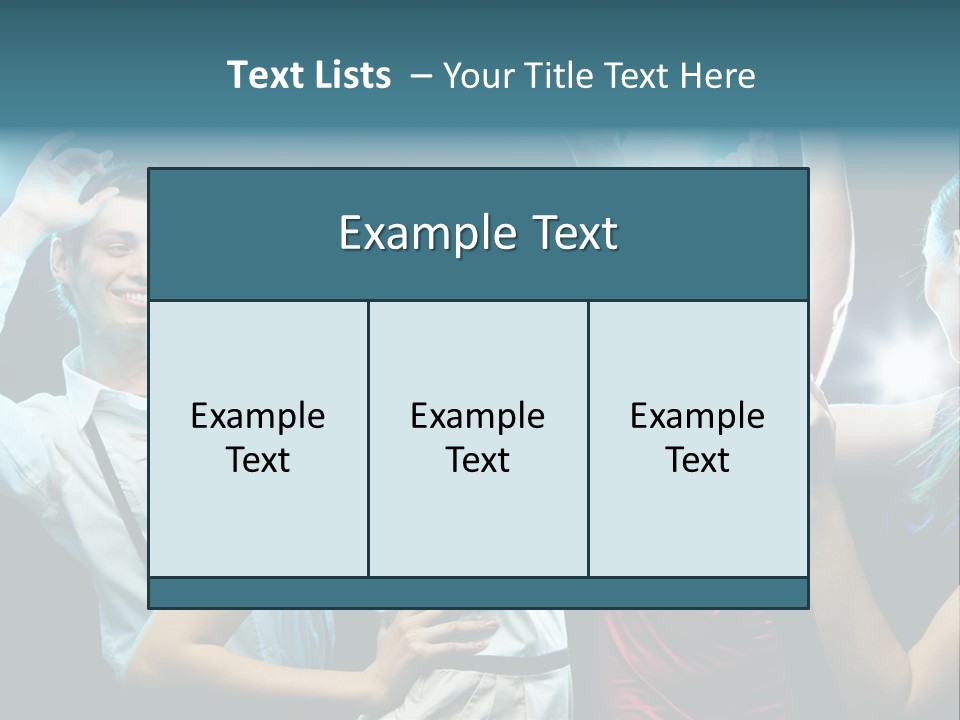 Group Moving Four PowerPoint Template