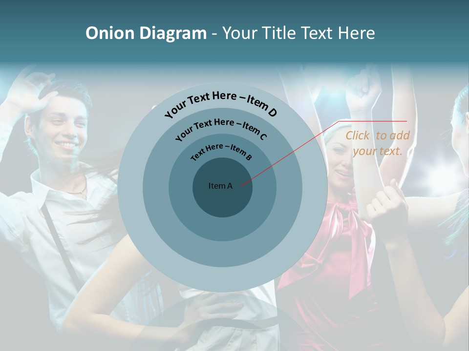 Group Moving Four PowerPoint Template