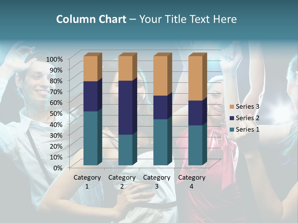 Group Moving Four PowerPoint Template