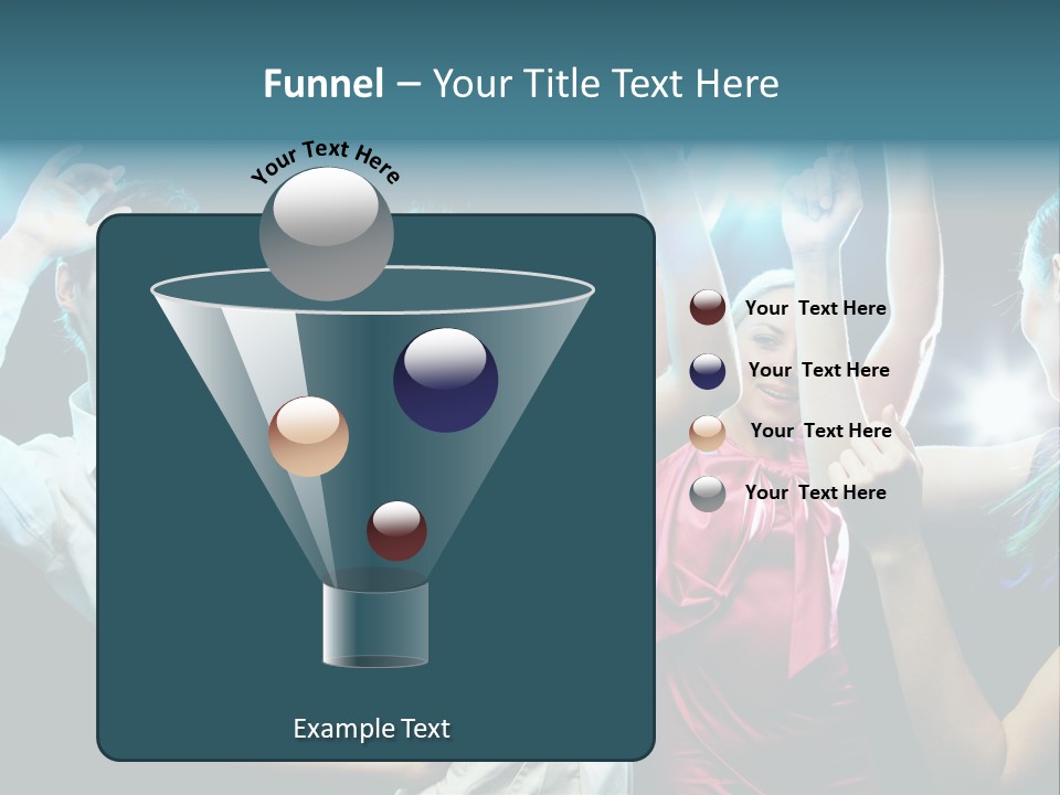 Group Moving Four PowerPoint Template