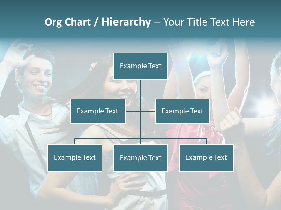 Group Moving Four PowerPoint Template
