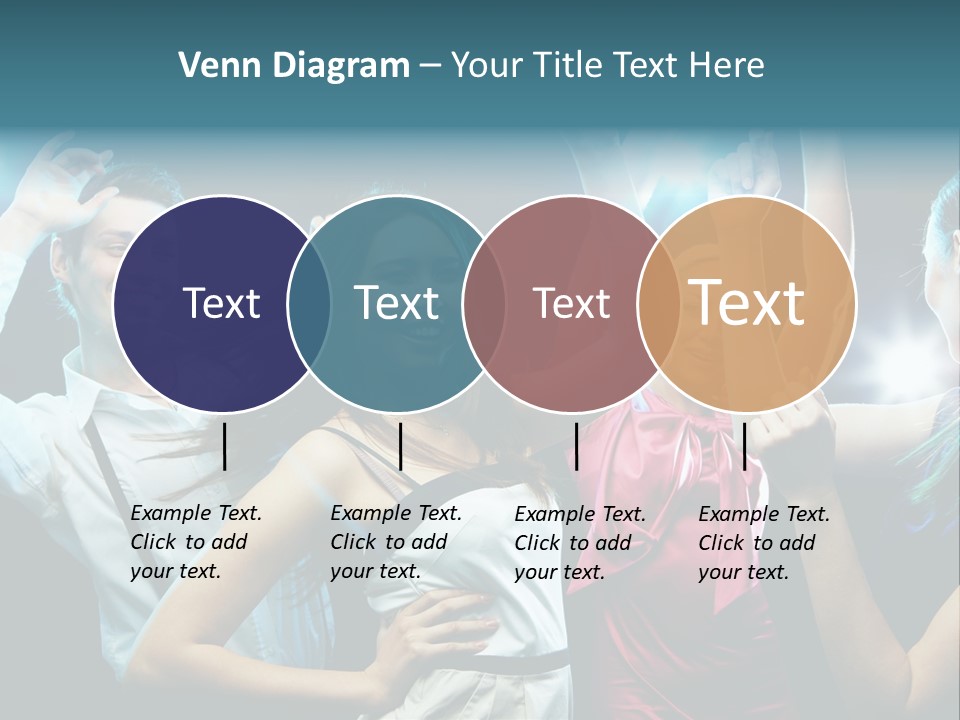 Group Moving Four PowerPoint Template