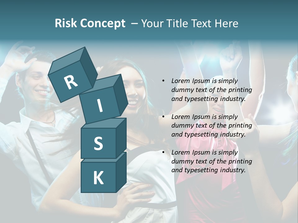 Group Moving Four PowerPoint Template