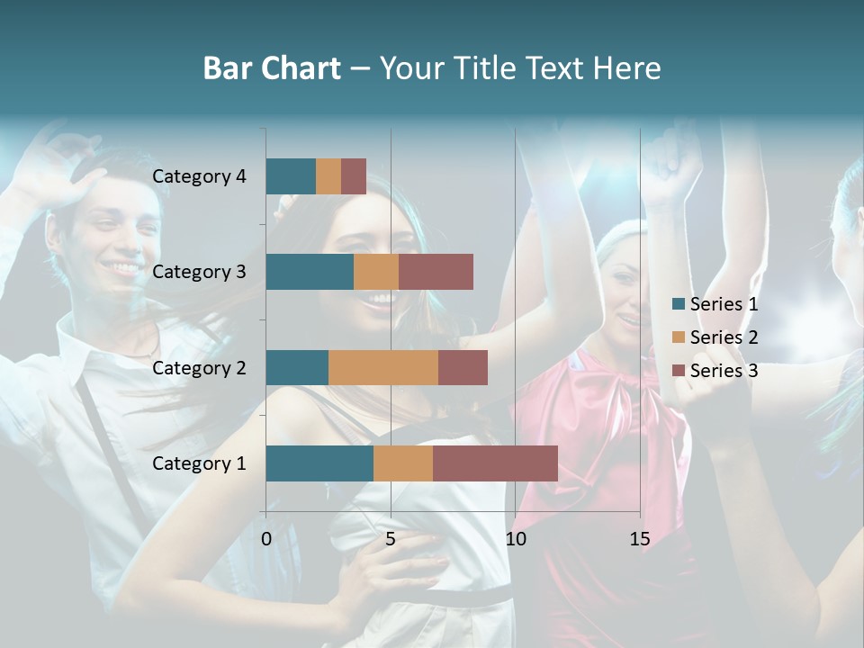Group Moving Four PowerPoint Template