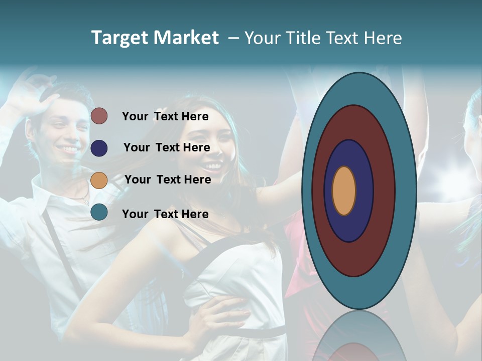 Group Moving Four PowerPoint Template