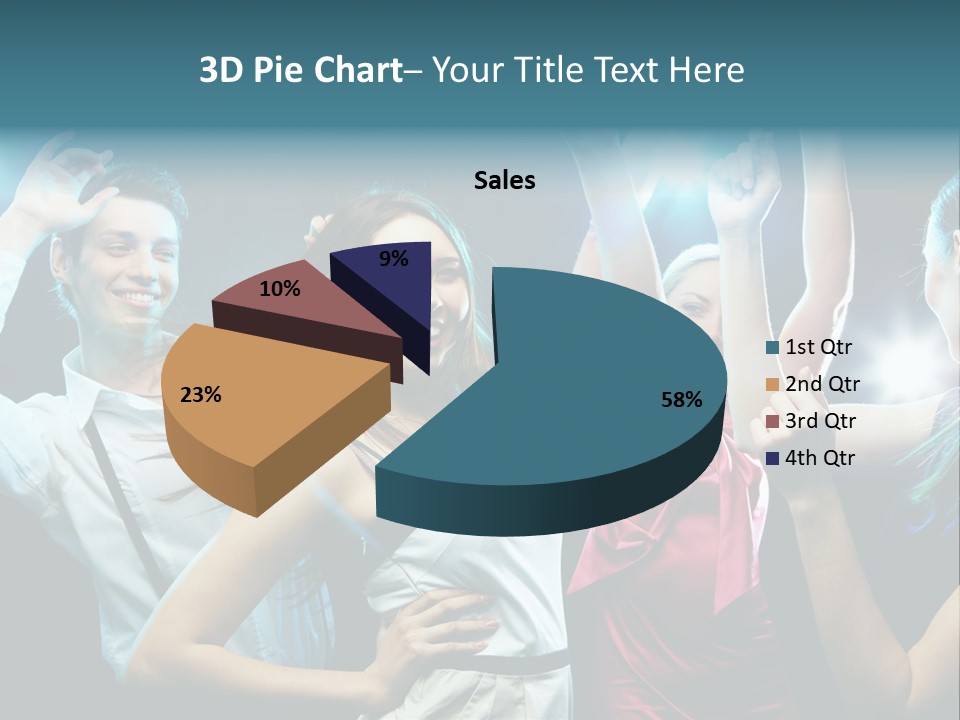 Group Moving Four PowerPoint Template