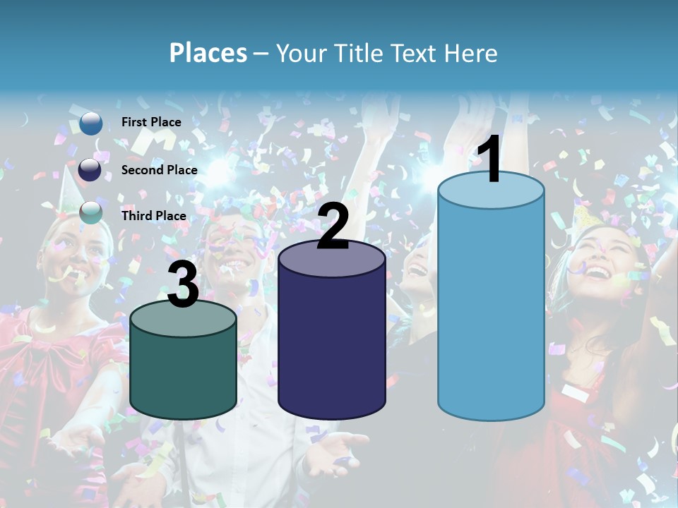 Girl Fun Confetti PowerPoint Template