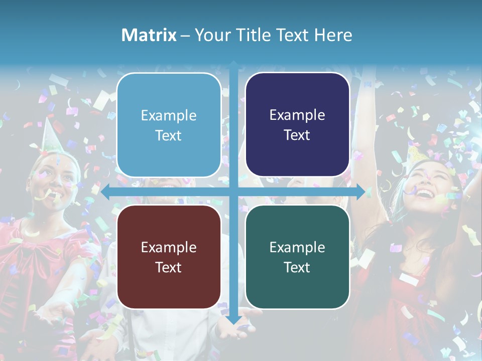 Girl Fun Confetti PowerPoint Template