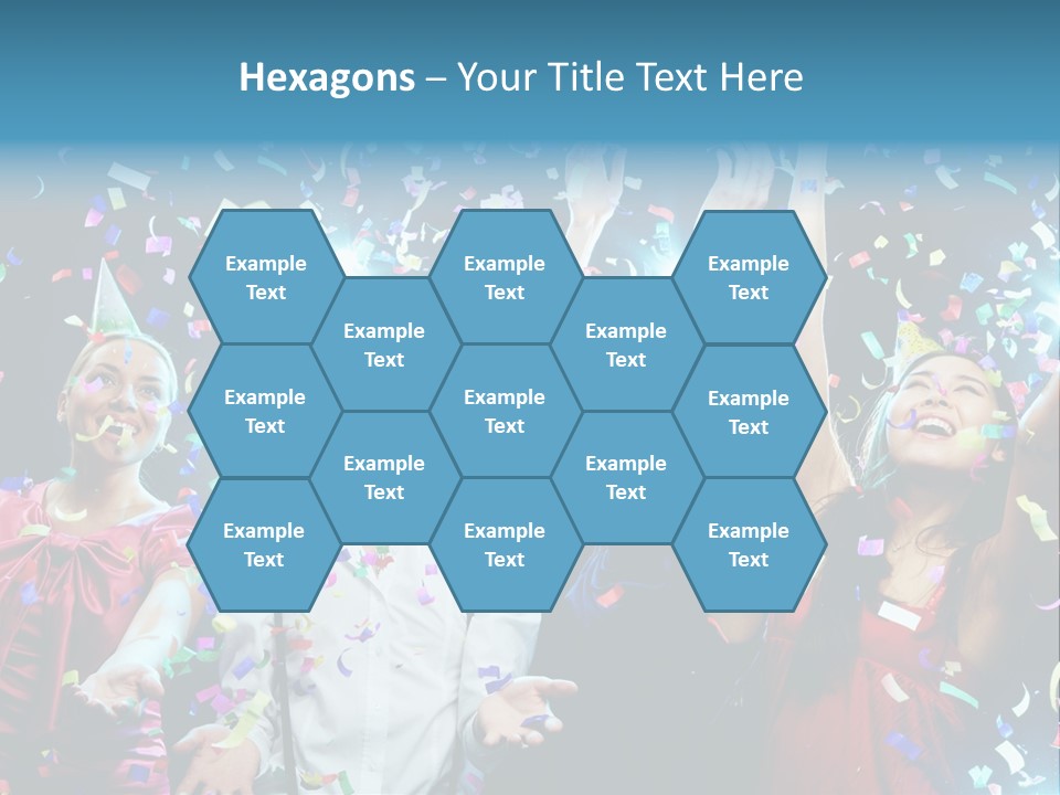 Girl Fun Confetti PowerPoint Template