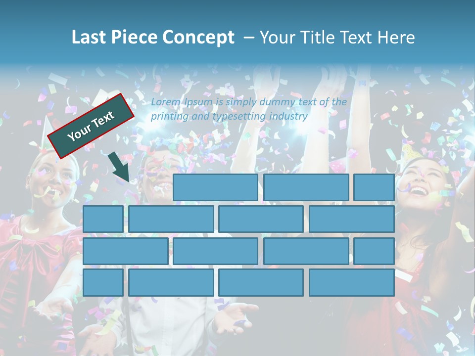 Girl Fun Confetti PowerPoint Template