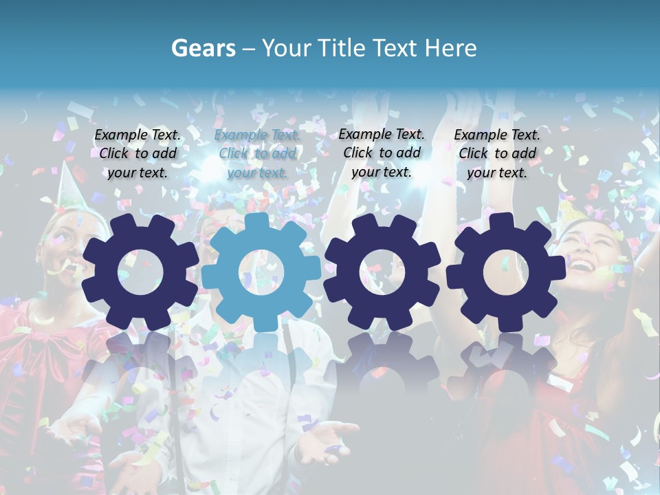 Girl Fun Confetti PowerPoint Template