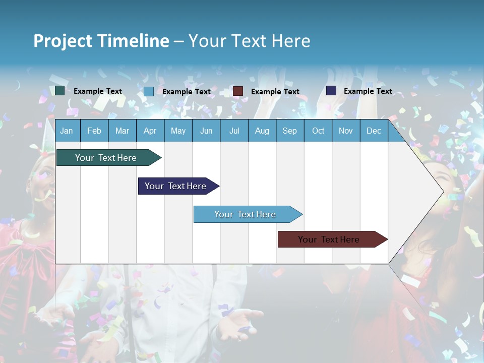 Girl Fun Confetti PowerPoint Template