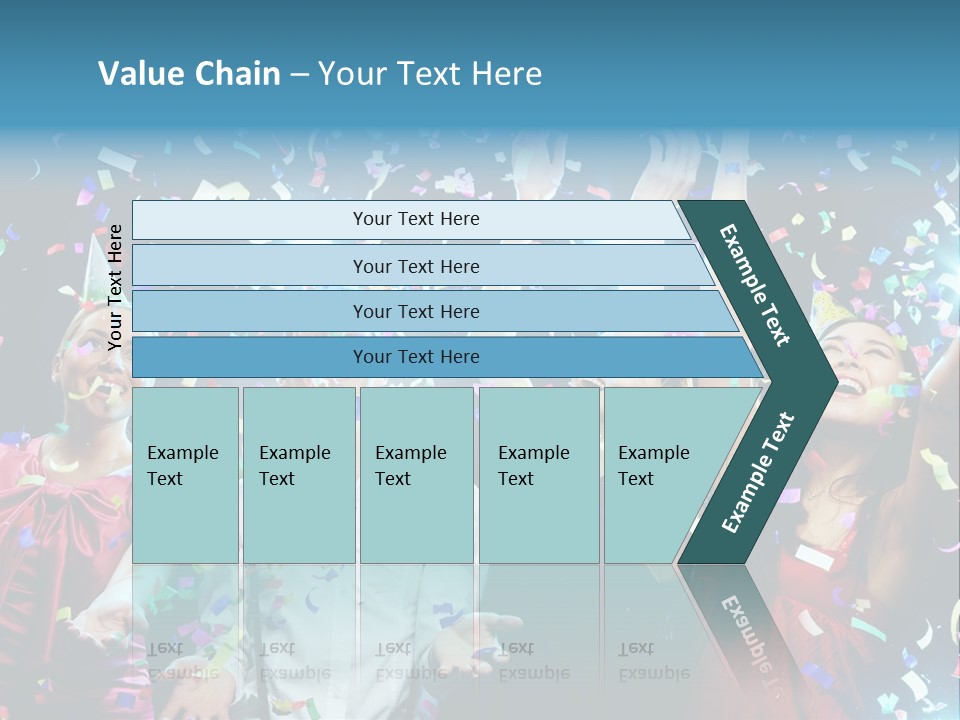 Girl Fun Confetti PowerPoint Template