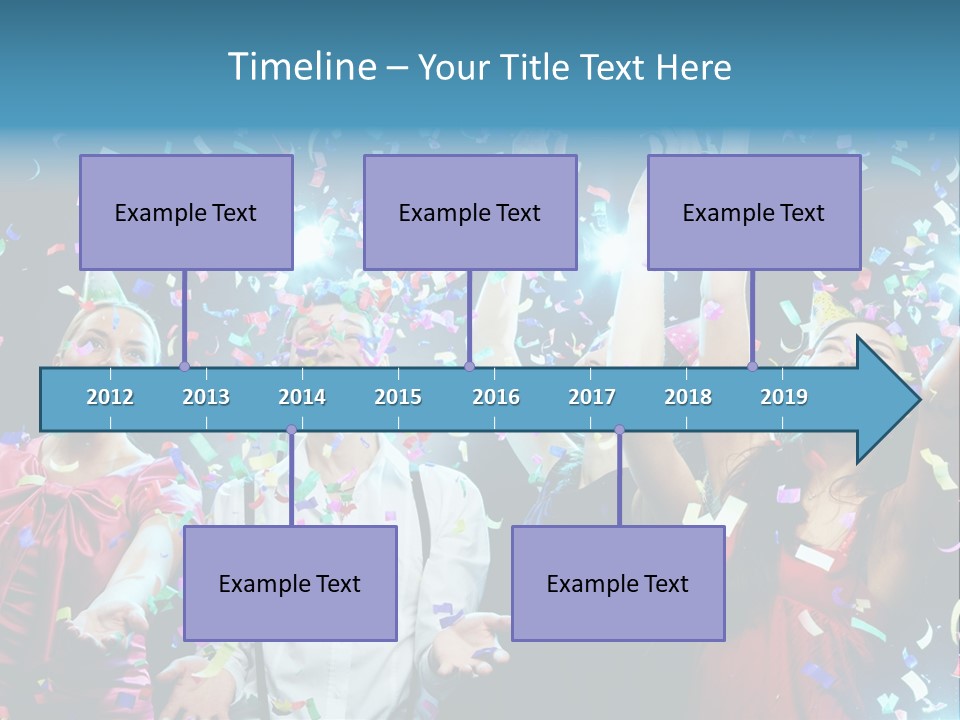 Girl Fun Confetti PowerPoint Template