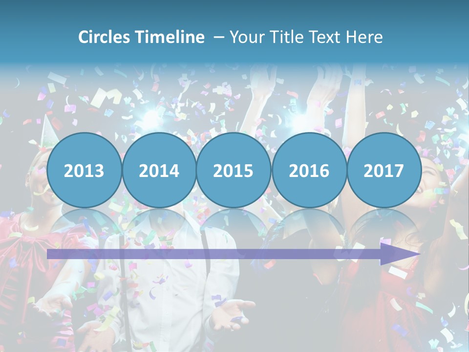 Girl Fun Confetti PowerPoint Template