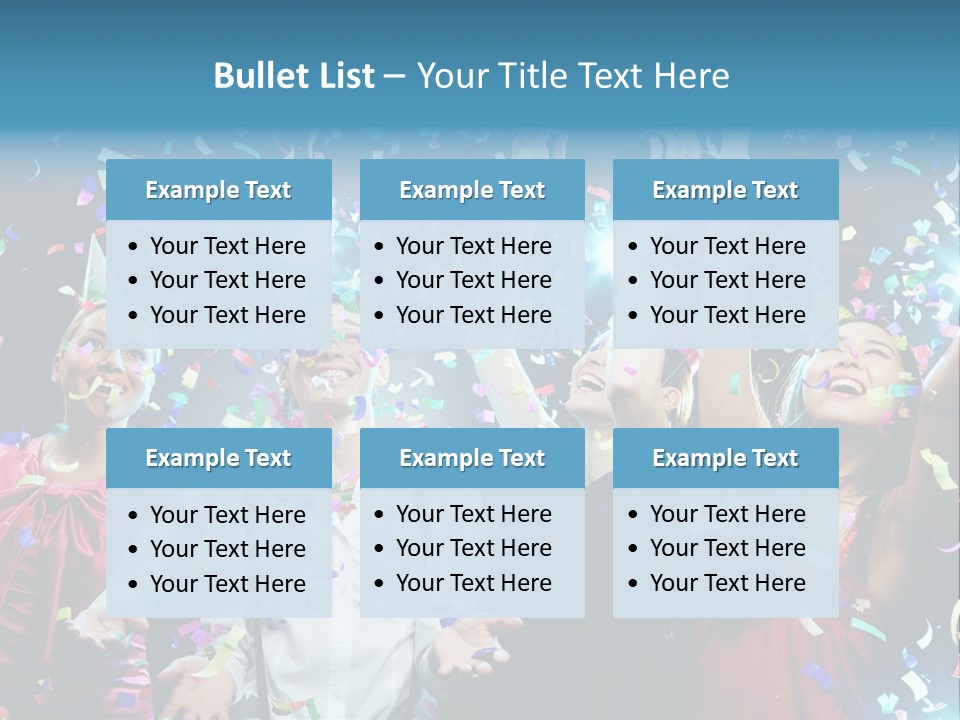 Girl Fun Confetti PowerPoint Template