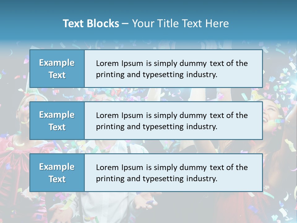 Girl Fun Confetti PowerPoint Template