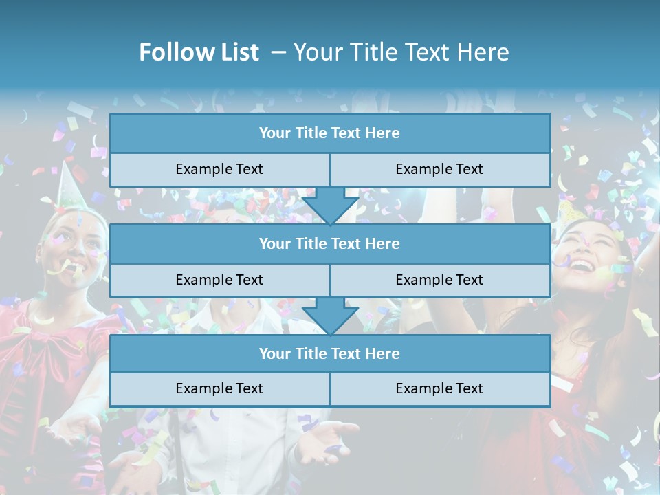 Girl Fun Confetti PowerPoint Template