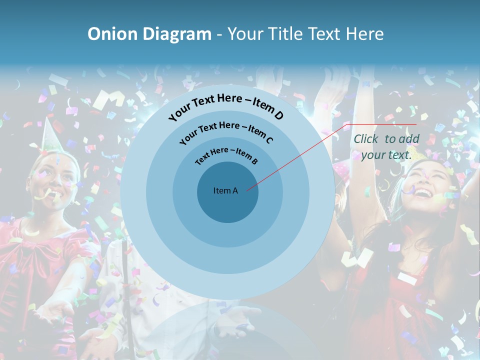 Girl Fun Confetti PowerPoint Template