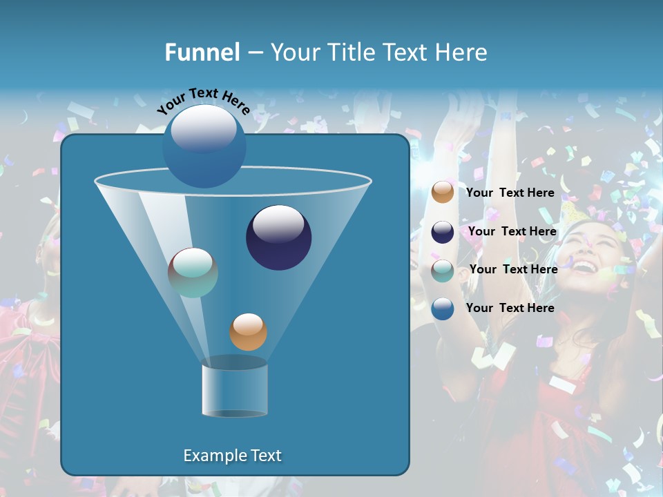 Girl Fun Confetti PowerPoint Template