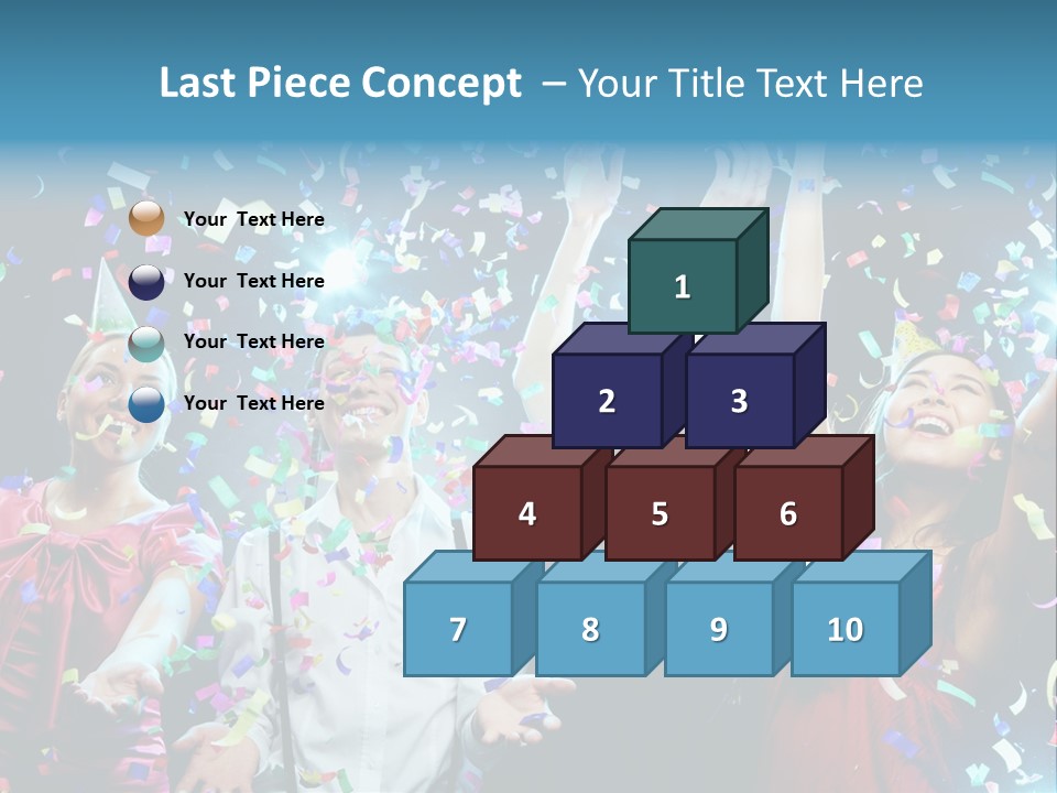 Girl Fun Confetti PowerPoint Template